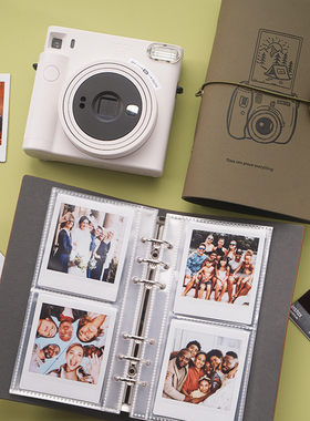 拍立得sq相册方形相纸收纳册square相册内页活页四寸sq1/6/40