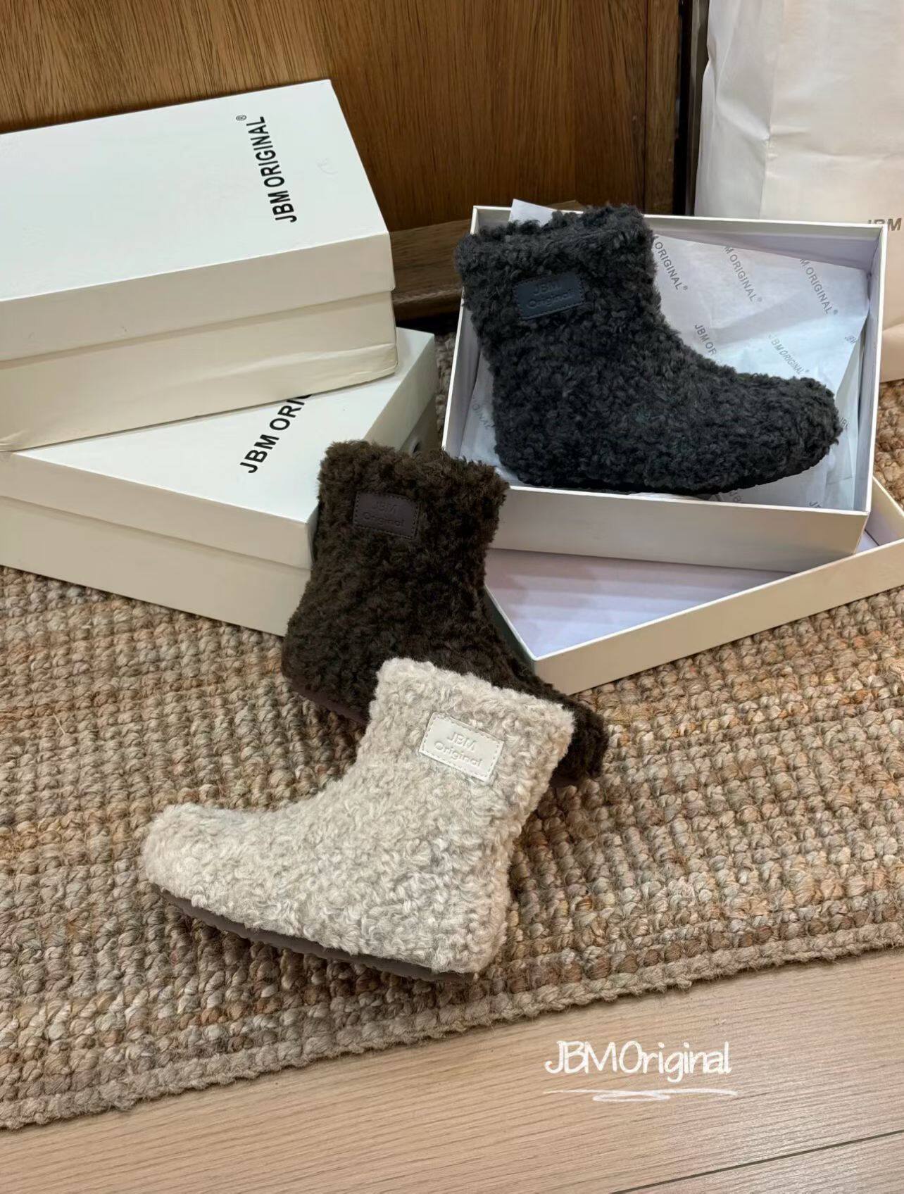 JBM2026新款中大童百搭新款冬季男童女童加绒儿童鞋户外鞋正品