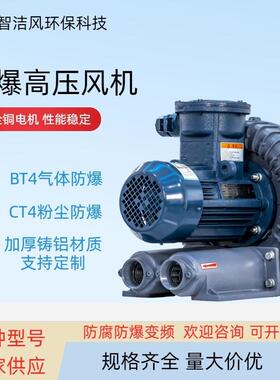 FB-077防爆环形高压风机5.5kw冶金粉末化工气体压送防爆漩涡风机