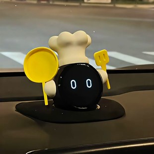 小厨神蔚来nomi帽子创意3d立体车载装饰摆件高颜值不影响转动头盔