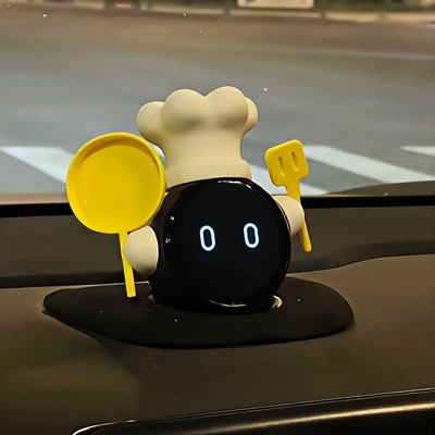 小厨神蔚来nomi帽子创意3d立体车载装饰摆件高颜值不影响转动头盔