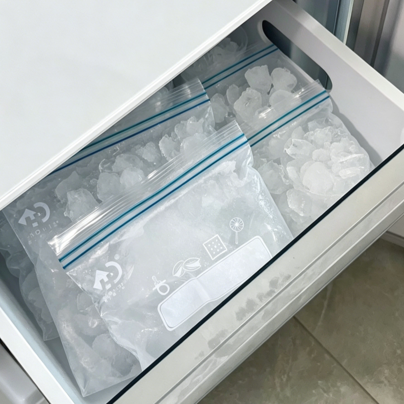 一次性制冰袋食品级自封口冰块模具易脱模加厚透明家用diy密封袋