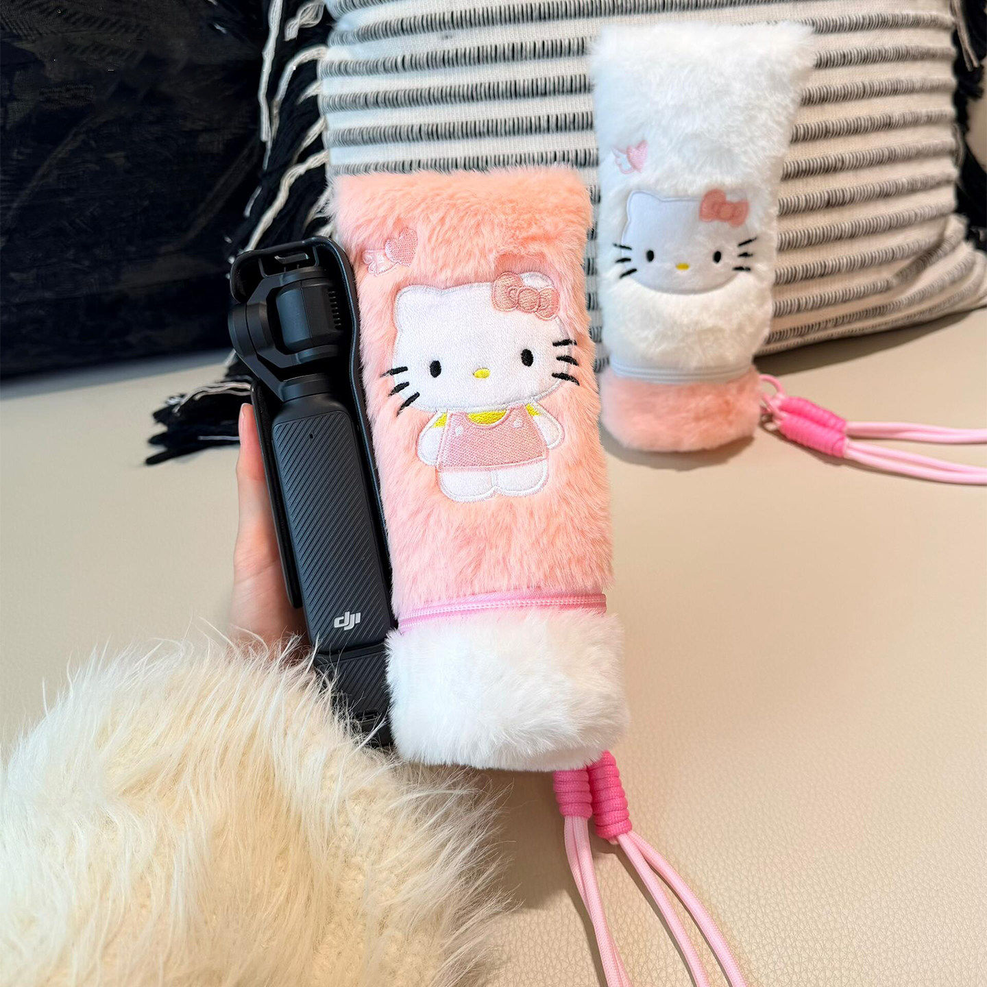 哈喽Kitty大疆pocket3收纳包外出便携可斜挎运动相机包可爱少女心