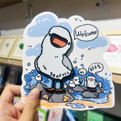 威海文创海鸥金属磁吸开瓶器冰箱贴旅游纪念收藏品送朋友伴手礼物