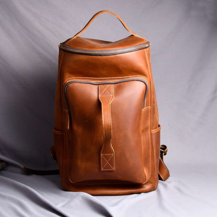 欧美男士时尚头层牛皮登山包休闲电脑包复古疯马个性牛皮背包真皮,箱包皮具/热销女包/男包,双肩背包,淘宝优惠券,粉丝福利购,淘宝优惠卷