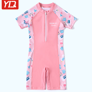 女童泳衣夏季2024新款中大童初中生女孩连体专业训练儿童游泳装备