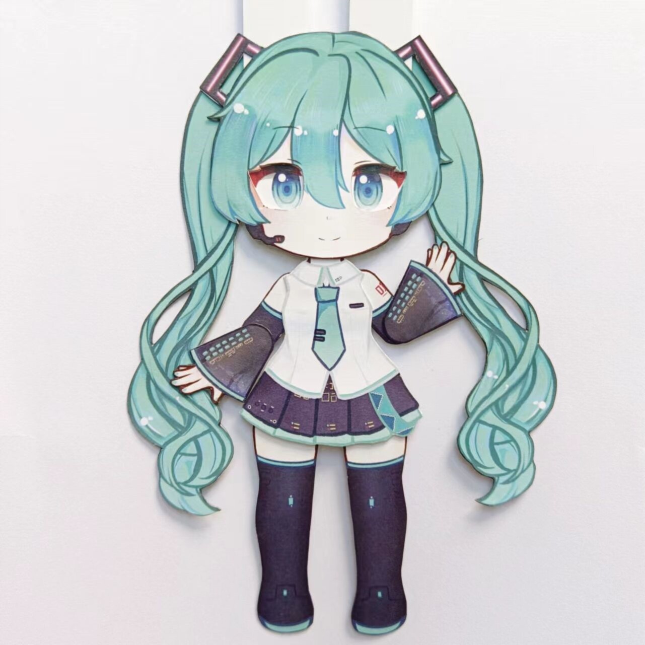 可动纸片人材料成品樱初音未来二次元动漫周边纸偶人手工自制