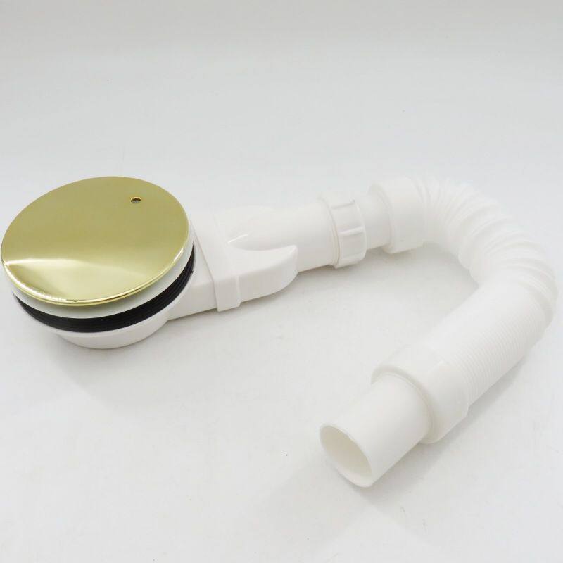 金色浴缸下水器配件弹跳式淋浴房洗澡木桶排水器管浴室防臭排水管