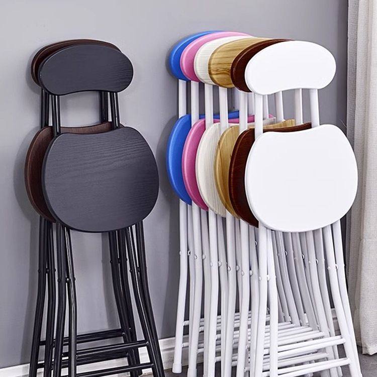 折叠椅子凳子靠背椅便携家用餐椅现代简约时尚创意圆凳椅子电脑椅