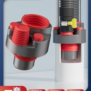 厨房多功能集成下水管道防臭密封塞通用净水器小厨宝排水管分流器