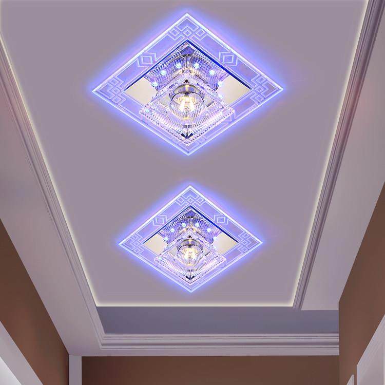 简约天花灯嵌入式射灯LED过道灯水晶走廊灯玄关门厅入户灯吸顶灯,家装灯饰光源,厨卫/阳台/玄关/过道吸顶灯,淘宝优惠券,粉丝福利购,淘宝优惠卷