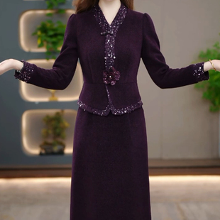 连衣裙2025新款女秋冬十三行今年流行爆款假两件轻奢高级感配大衣