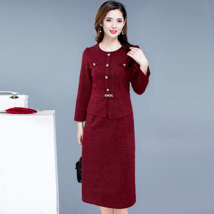 连衣裙2026新款女春秋十三行今年流行爆婚喜宴婆妈长袖轻奢高级感