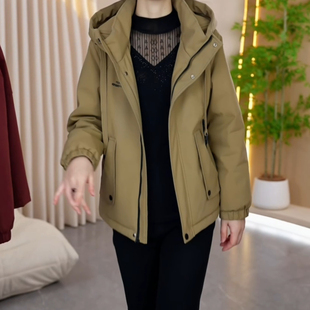 加绒派克服女秋冬2025新款今年流行爆款晋江巨好看中长款棉服外套