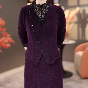 连衣裙2026新款女春秋十三行今年流行爆款妈妈高档长袖轻奢高级感