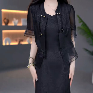 中式国风连衣裙2026新款女夏季十三行今年流行爆款气质品牌两件套