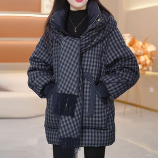 平湖羽绒服女冬季2025新款今年流行爆款九江巨好看中长款外套