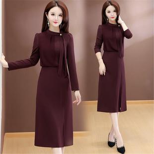 连衣裙2026新女春秋今年流行十三行爆款高档长袖轻奢婚喜宴高级感