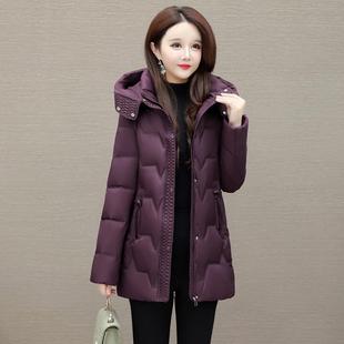 九江羽绒棉服女冬季2025新款晋江二棉小个子妈妈短款棉衣外套袄子