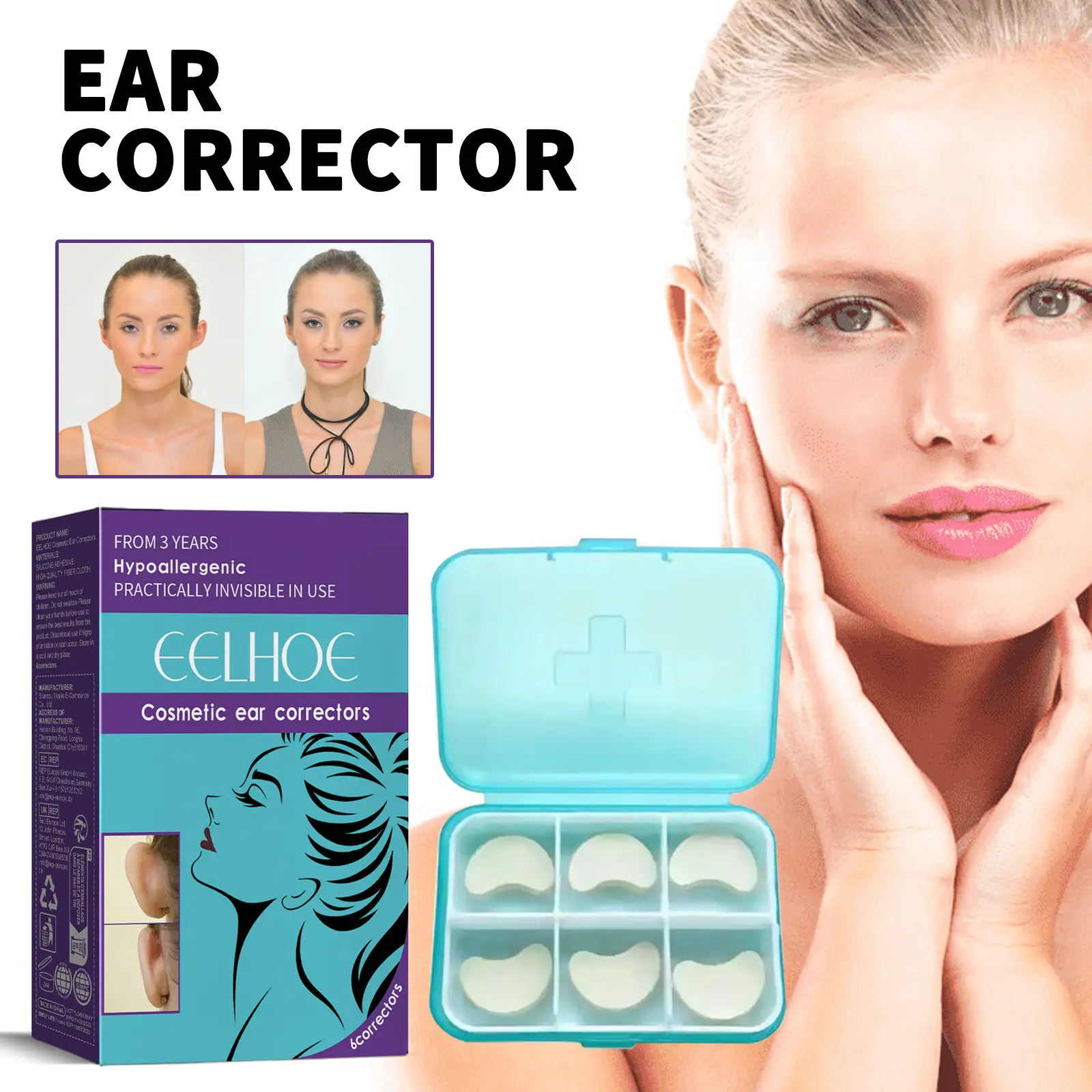 Ear Stickers Ear Support for Smaller Ears Correcting Stretch