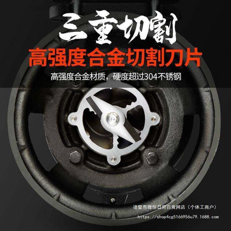 三刀割式污水361泵抽化粪池泥切浆家用排3污抽水机220V80V水三相