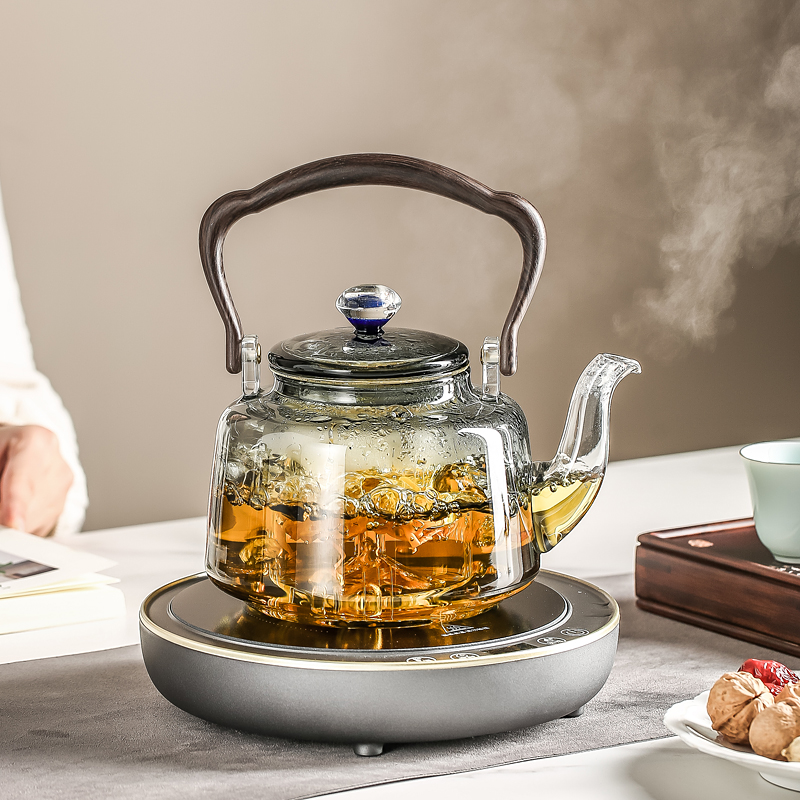 家用耐高温玻璃茶水壶烧茶壶电陶炉煮茶器功夫茶烧V水壶日式泡茶