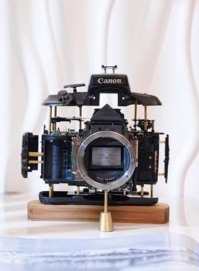 老工匠手工艺品 空间爆炸相机真机拆解相机别墅摆件/立体古董