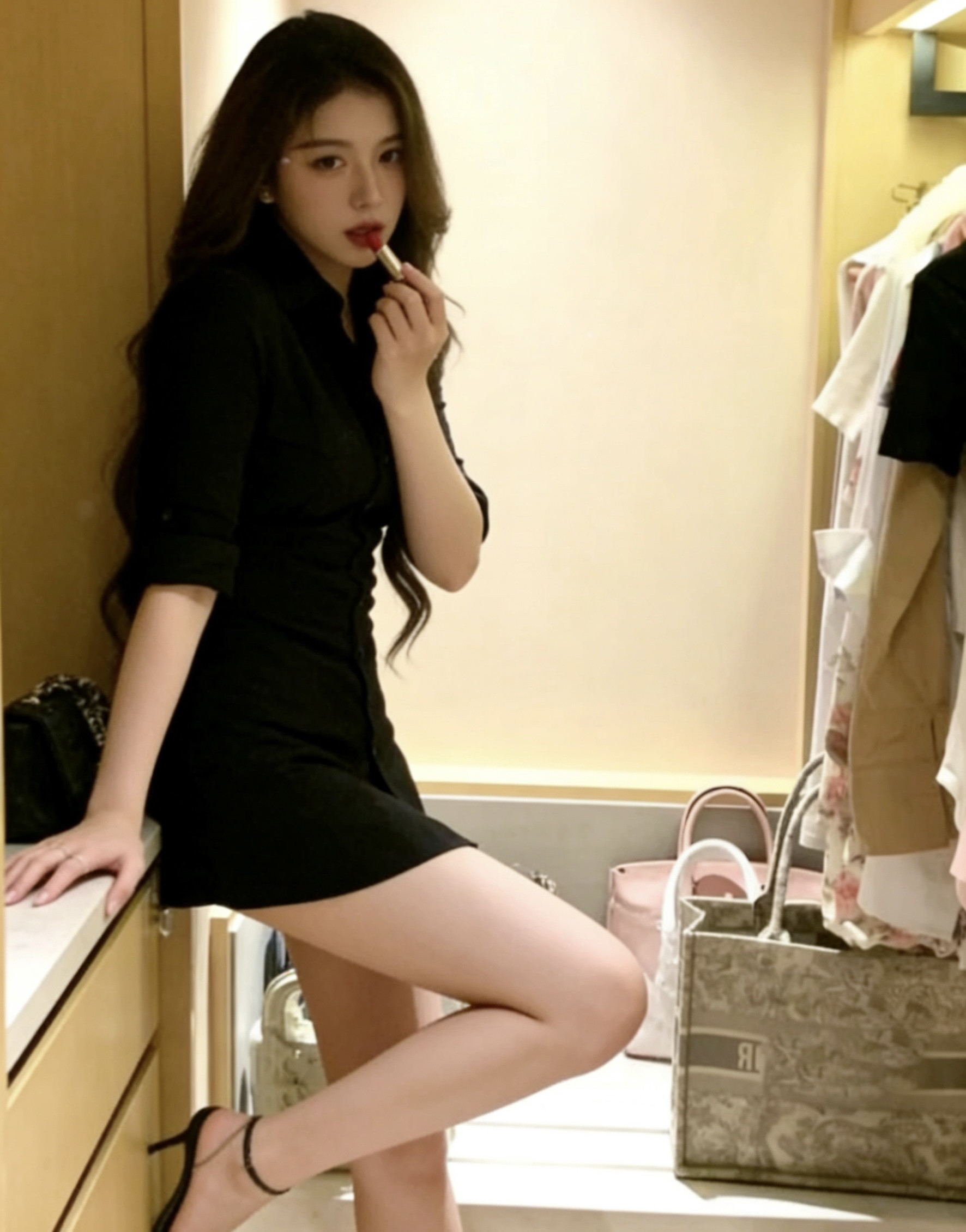 法式气质polo衬衫连衣裙子女早春季2026新款收腰修身显瘦小黑裙,女装/女士精品,时尚套装,淘宝优惠券,粉丝福利购,淘宝优惠卷