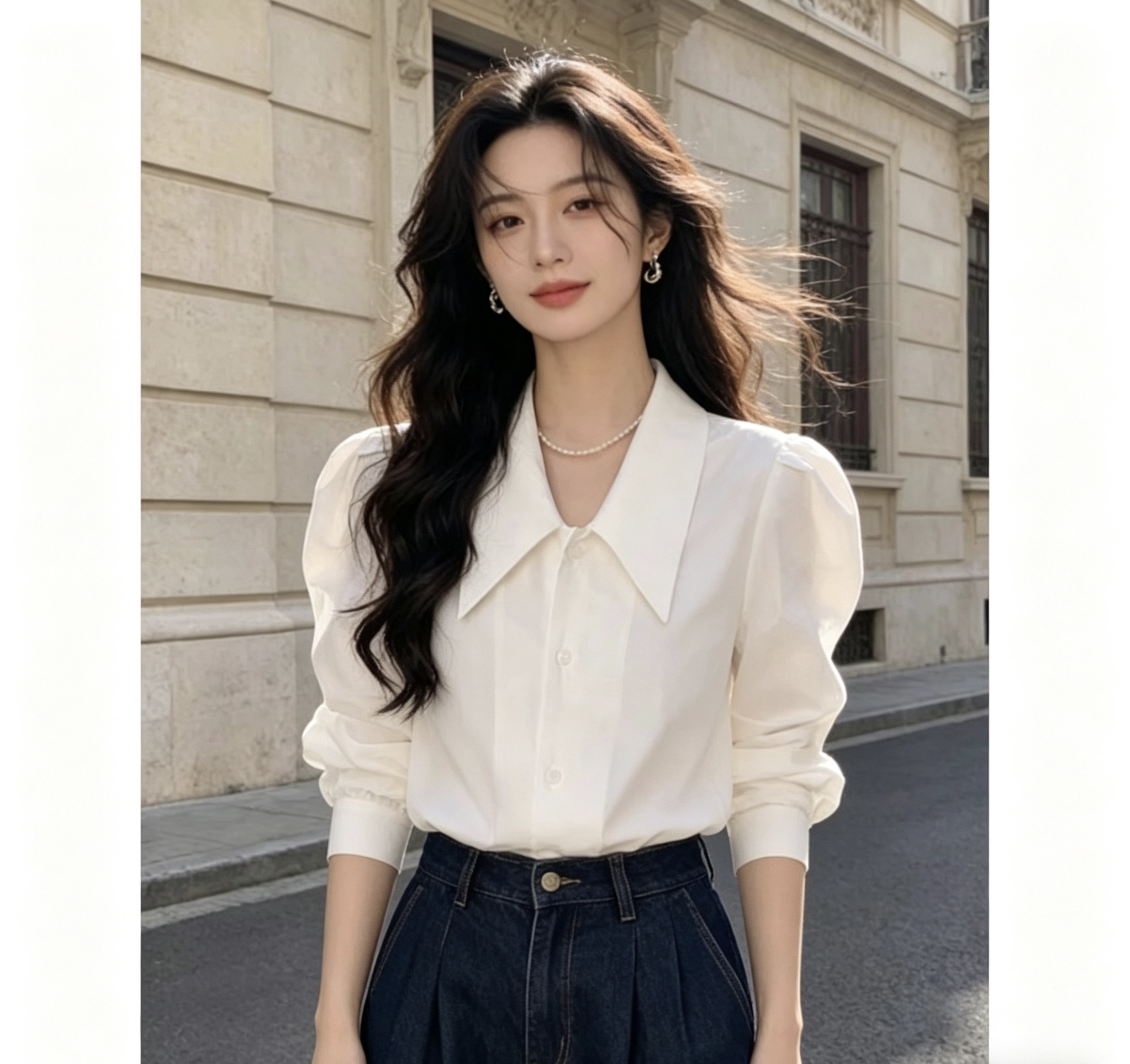 职业白衬衫女长袖女士工作服20衬衫
