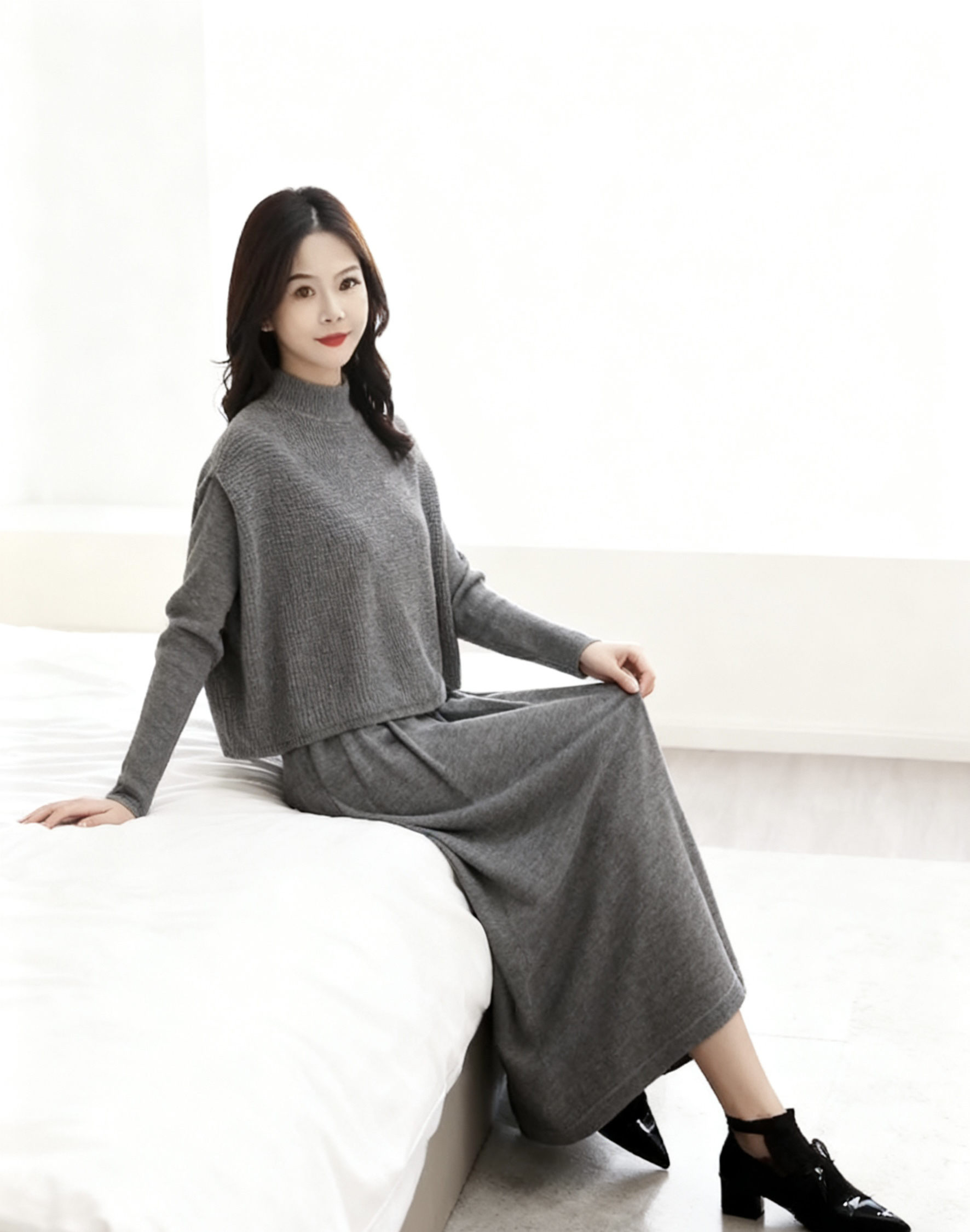 2025秋冬新款法式复古气质连衣裙女秋季高级感气质收腰显瘦长裙子