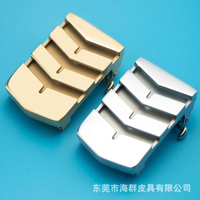 日本品质不锈钢自动腰带扣3.5男款内穿皮带头配件大全