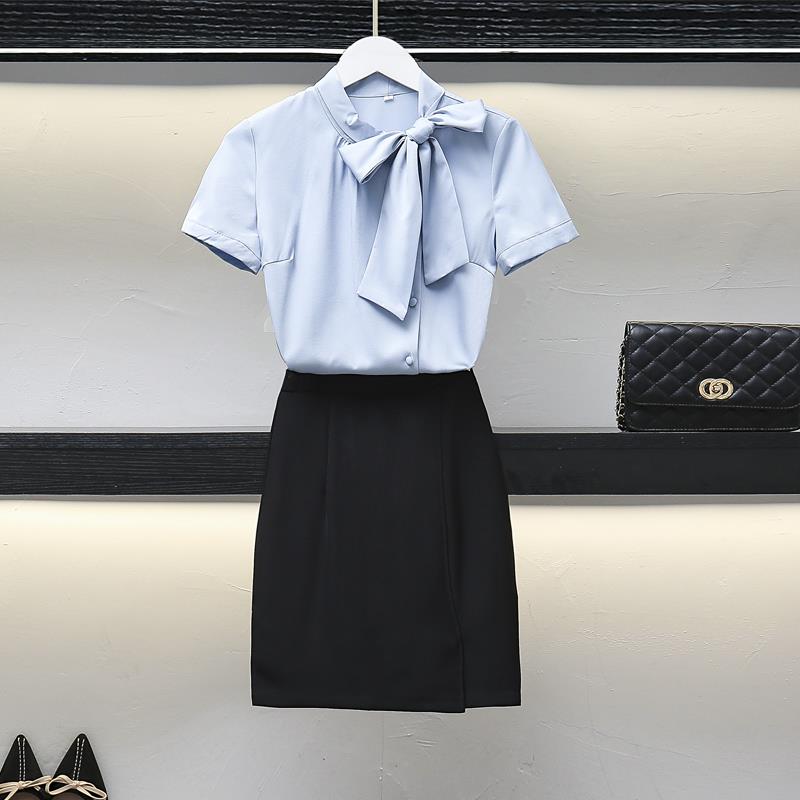 职业装女套装时尚美容院工作服正装女空姐衬衫套裙前台工装女夏季