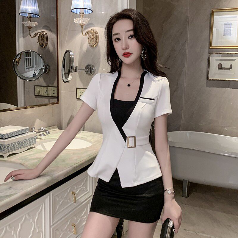 足浴技师工作服性感足疗店制服夜场上班工衣KTV沐足按摩气质套装