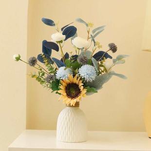 轻奢花艺摆件 ins风花假花摆设客厅餐桌摆花家居插花套装