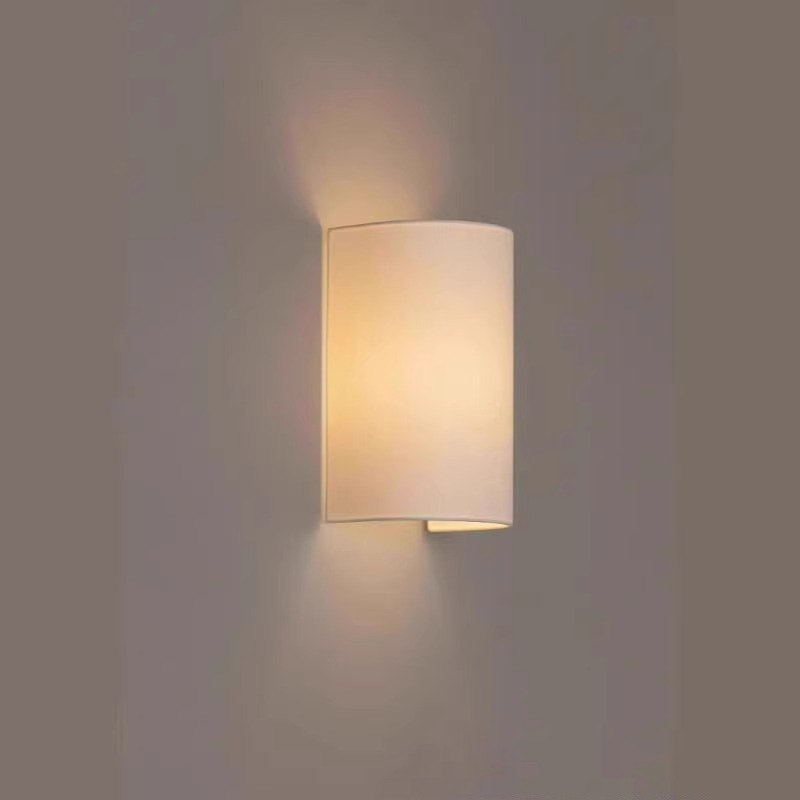 西班牙设计师个性简约法式壁灯现代简约麻布卧室床头走廊书房灯