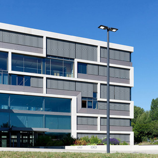 现代市电路灯LED户外超亮庭院灯防水家用花园别墅小区感应高杆