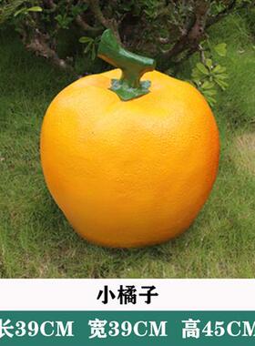 大型玻璃钢仿真蔬菜水果雕塑南瓜榴莲模型农场采摘园装饰辣椒摆件