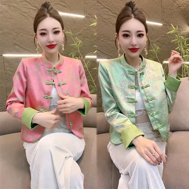 欧货气质新中式国风短外套开衫