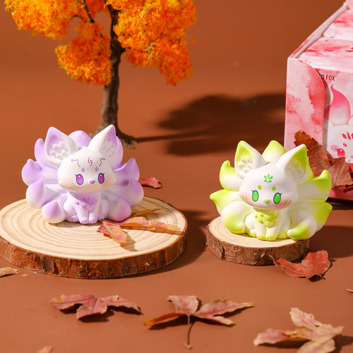 正版九尾狐桌面装饰小摆件树脂可爱手办汽车中控台摆饰生日礼物