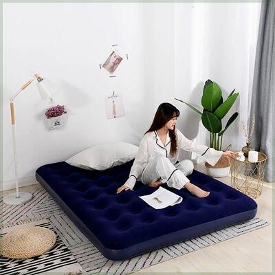 旅行单人充气床加厚家用气垫床户外便携折叠气垫床双人床垫午睡床