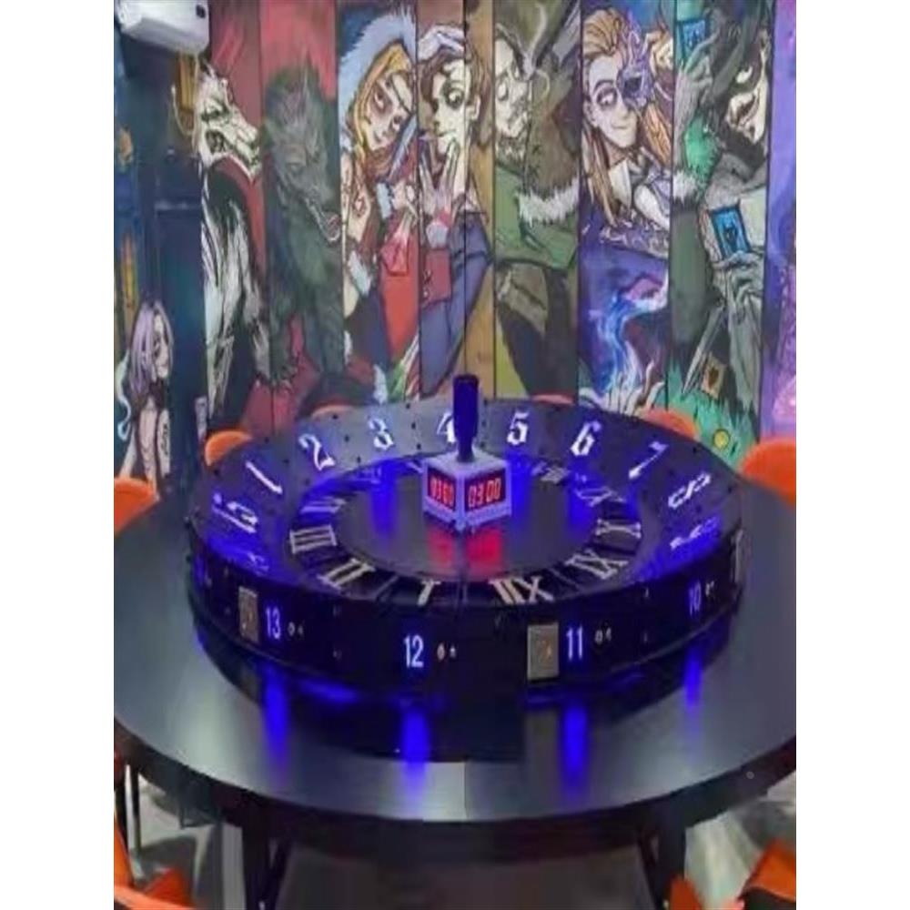 狼人杀桌牌椭圆桌游吧欢乐面具游戏桌灯光会议桌定制聚会游戏厅