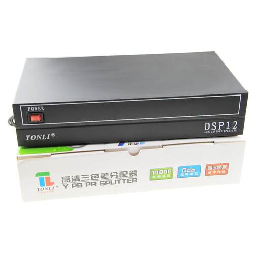 仝丽DSP12 一进十二出 三色差分配器 1进12出视频分配器 高清效果