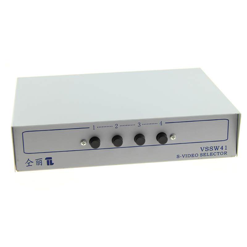 仝丽 VSSW41 S端子切换器 s端子+音视频切换器 四进一出 4进一出