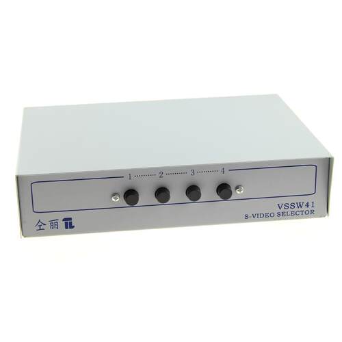仝丽 VSSW41 S端子切换器 s端子+音视频切换器 四进一出 4进一出