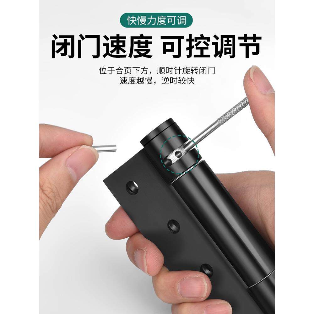 德国进口隐形门合页弹簧自动回弹折叠阻尼折叠定位闭门器铰链木门