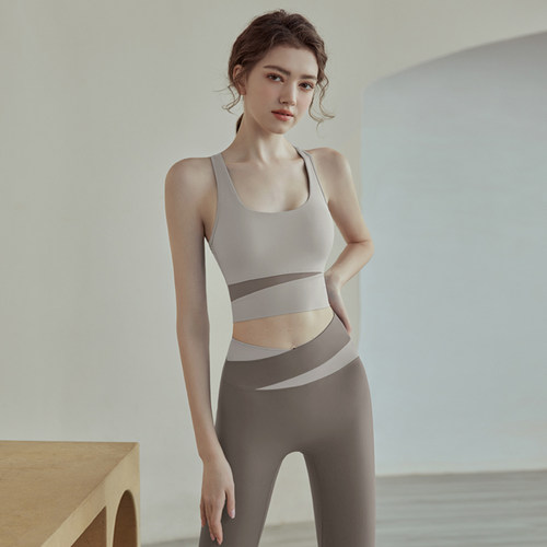 瑜伽服套装女高强度背心
