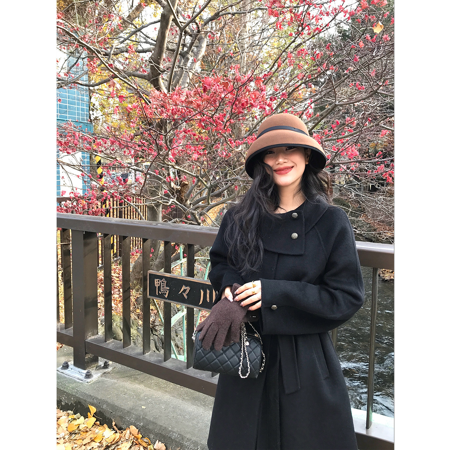 DaqianwithU 小樽情书 金属扣不规则翻领高黑色羊毛大衣外套,女装/女士精品,毛呢外套,淘宝优惠券,粉丝福利购,淘宝优惠卷