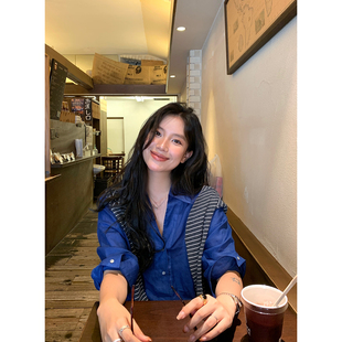 DaqianwithU 100苎麻中袖衬衫女夏季新款高级感宽松设计感衬衣