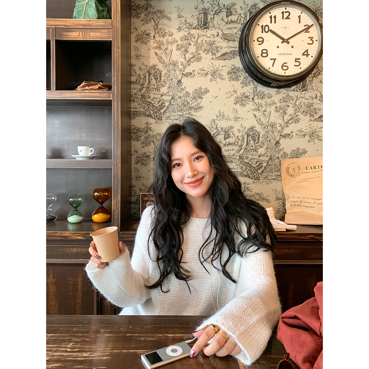 DaqianwithU 纯色百搭长袖针织上衣女秋冬季流行穿搭单穿内搭毛衣