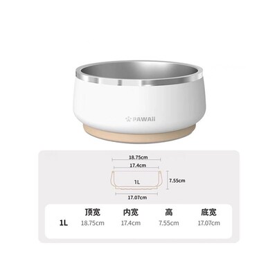 热销Pawaii怡爪狗碗狗食盆不锈钢狗碗宠物碗饭碗护颈大中小型犬喝